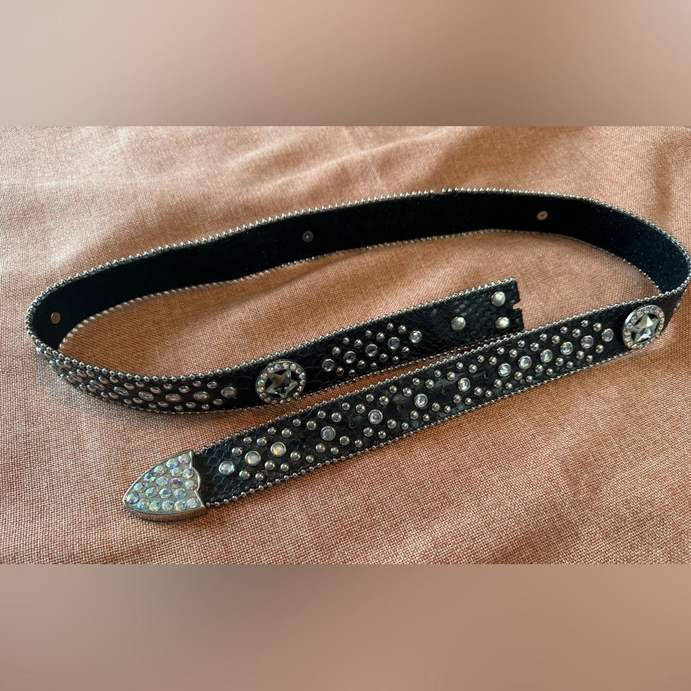 Western leather womens belt